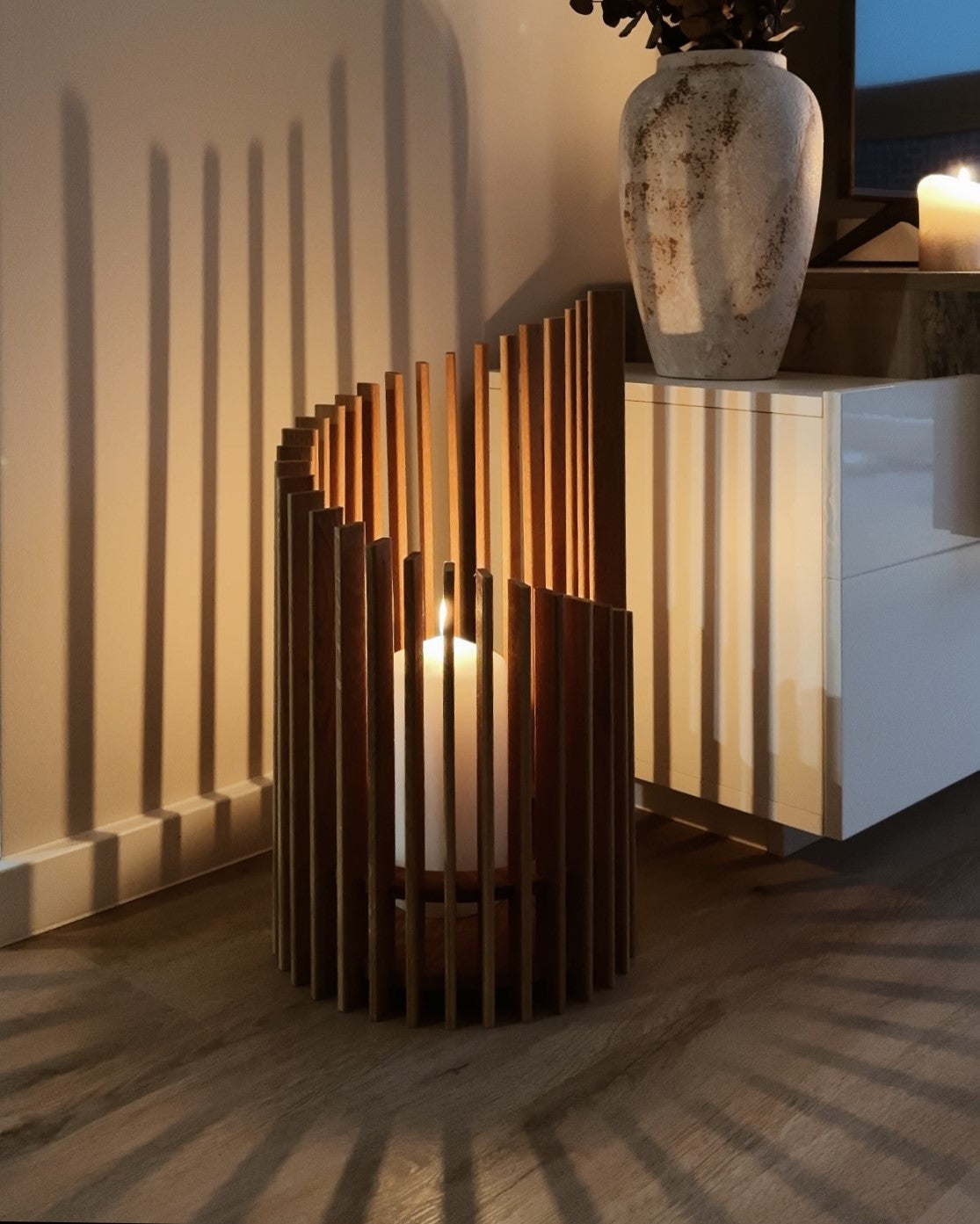 Windlicht Teja in Wohnzimmer