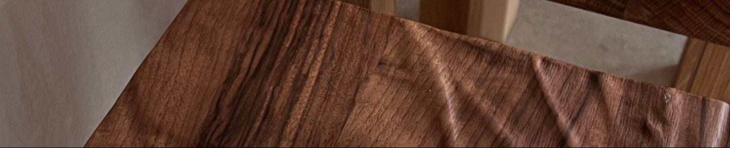 Wooden Origins Holzstruktur Walnuss Kollektionsbanner