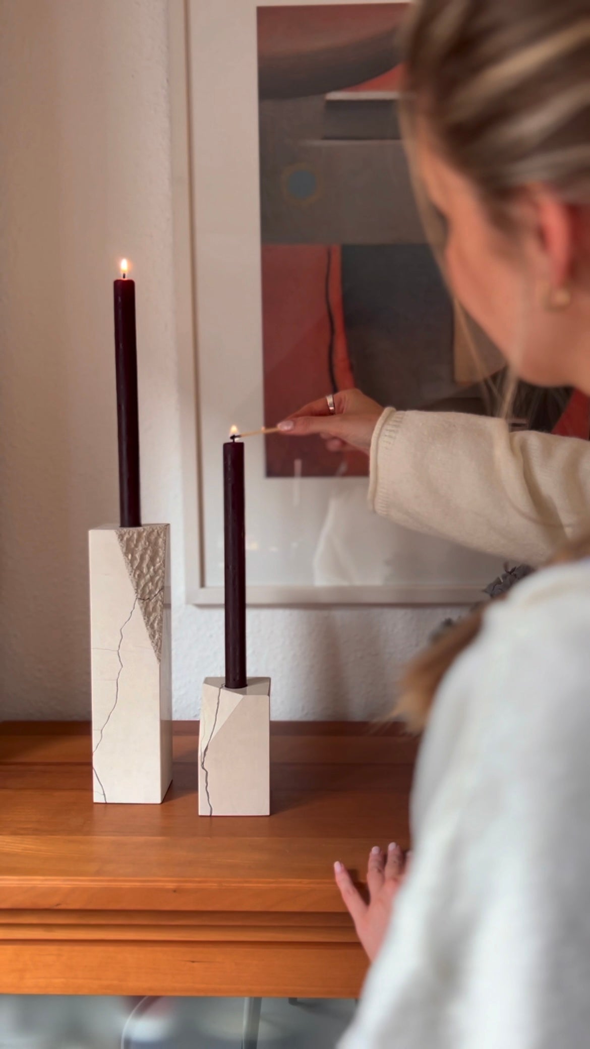 Kerzenhalter Rajna auf Sideboard