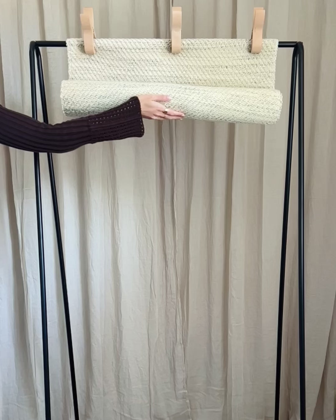 Handgewebter Teppich Taja aus Schurwolle – 135 cm x 70 cm