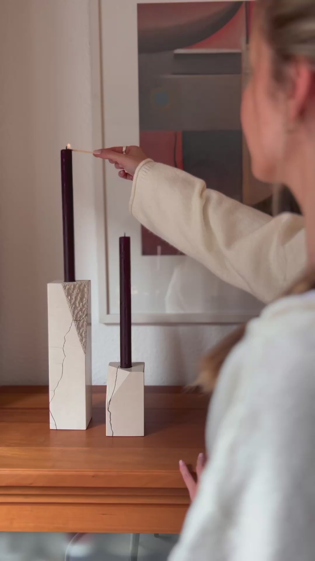 Kerzenhalter Rajna auf Sideboard